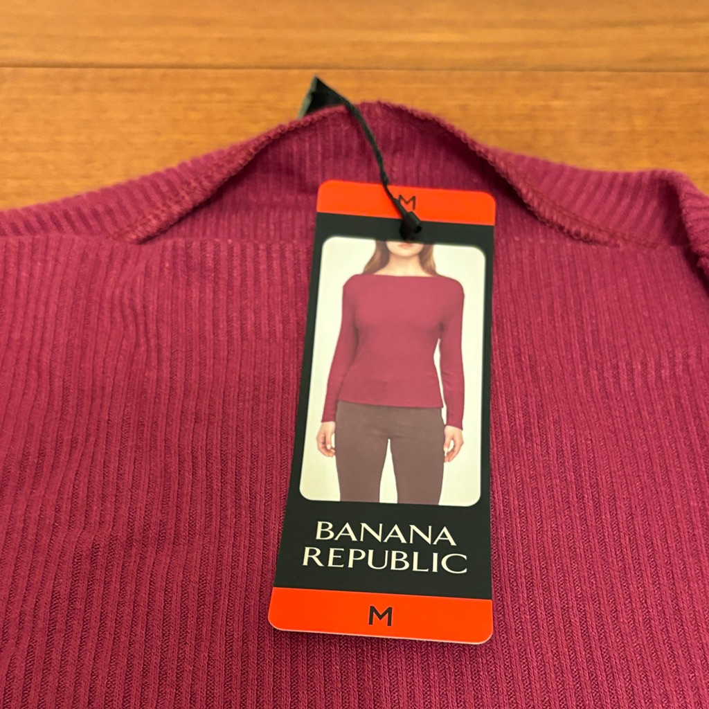 Banana Republic Women's Crew Neck Sweater - Burgundy